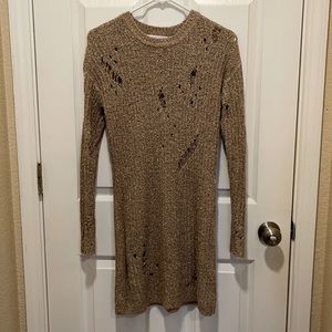 Distressed Sweater Dress